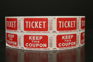 Red Easy Read Raffle Tickets   Raffles, tickets, rolls, 50/50